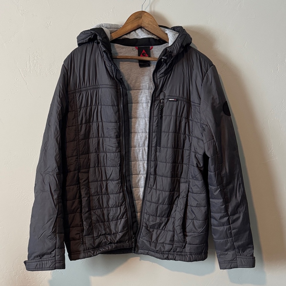 Men's Gray Quilted Jacket